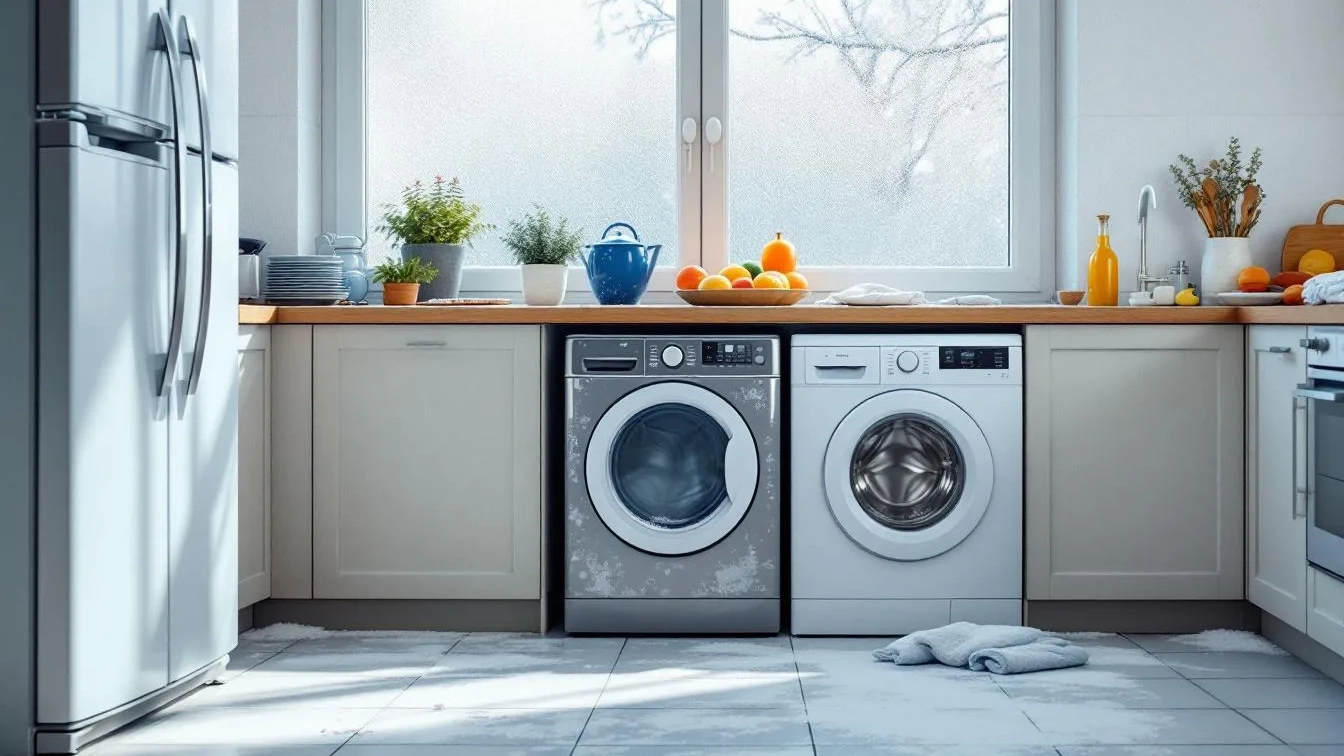 Proč vaše lednička nechladí, pračka teče a myčka zapáchá v zimě